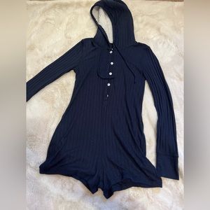 Long sleeve hoodie bodysuit